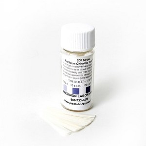 PRECISION LABORATORIES 염소테스트페이퍼 200매 (스틱형) 잔류염소, 1개