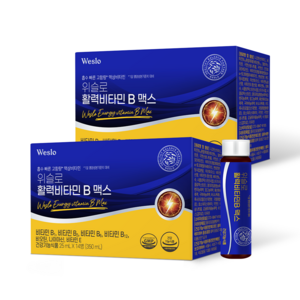 콜마생활건강 위슬로 활력 비타민 B 맥스 고함량 액상 흡수 빠른 활력비타민, 350ml, 2박스