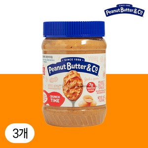 피넛버터앤코 땅콩버터잼 크런치 타임, 454g, 3개