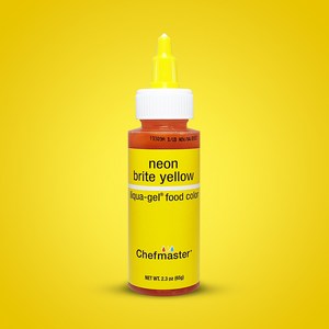 셰프마스터 리쿠아젤 식용색소 네온 브라이트 옐로우, 65g, 1개