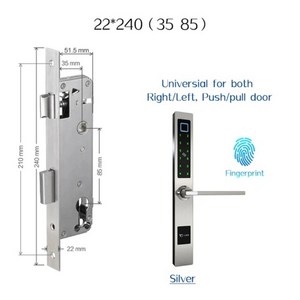 TT Lock 앱 BL 전자 도어록 방수 지문 스마트 카드 지원 임시 암호 알루미늄 도어락, 3585