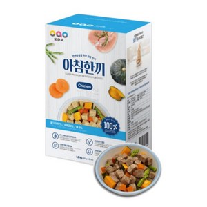 코머스 오아오 강아지 전연령용 아침한끼 습식사료, 닭, 1.2kg, 1개