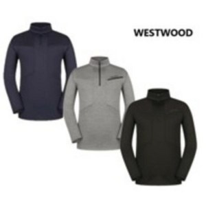 웨스트우드 WESTWOOD 신축성이 우수하고 도톰한 두께의 남성 겨울 배색 집업티셔츠 WM4MTTS327