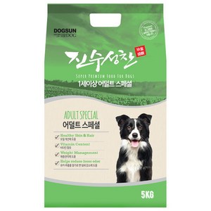 도그썬 진수성찬 어덜트 5kg/애견/강아지/사료, 5kg, 1개