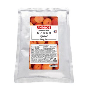 앤드로스 살구 필링잼1Kg 과일 쨈 와플 아이스크림 토핑 카페 음료, 1kg, 1개