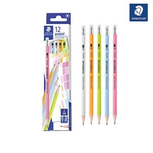 STAEDTLER 노리카 파스텔 연필 HB 2B 1타스 12개입, 노리카 파스텔 연필(2B)