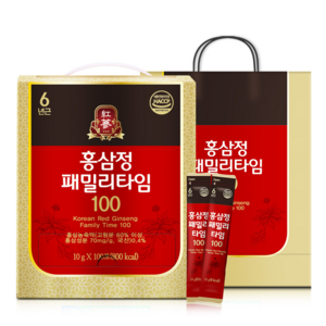 인삼농협 홍삼정패밀리타임100 10g x 100포 쇼핑백 포함, 100개