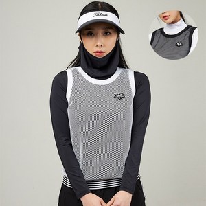 투빅토리 망사조끼 여성골프웨어 시스루 레이어드룩 VEST