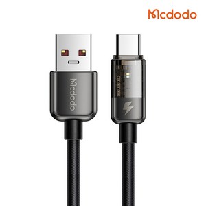 맥도도 아이스 프로 자동전류차단 USB A타입-C타입 고속충전 케이블, 1.2m, 1개