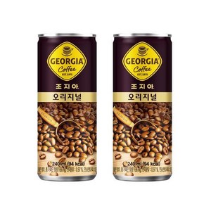 조지아 오리지널 240mlx30캔 캔커피, 240ml, 30개