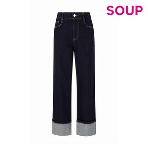 SOUP 스트레이트 턴업 데님 팬츠 (SZ9DP80)