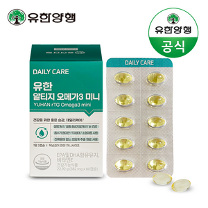 데일리케어 유한 알티지 오메가3 미니 382mg x 60캡슐, 60정, 1개