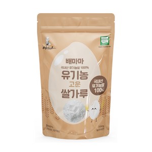 배마마 유기농 세척완료 쌀가루 찹쌀가루, 고운 쌀가루, 200g, 1개