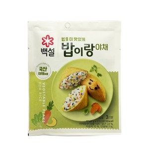 백설 밥이랑 야채, 27g, 6개