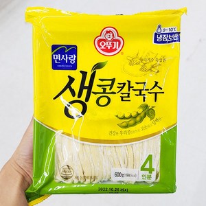 오뚜기 생 콩칼국수면 4인 냉장 600G, 1개, 1개