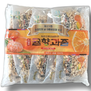 제주 신효 귤향과즐 10개입 전통 수제 감귤 한과, 280g, 1세트