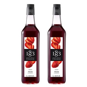 1883 스트로베리 딸기시럽 1000ml 2개세트, 1L, 2개