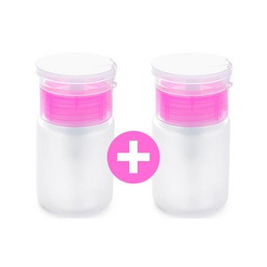 네일 디스펜서 멘다 미니형 네일리무버용기 공병 60ml+60ml, 2개