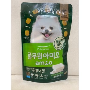 풀무원아미오 강아지 자연 담은 건조간식, 두부너겟, 80g, 3개