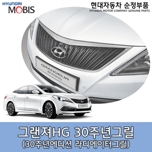 그랜저HG 30주년 라디에이터그릴 / HG 30주년 그릴 / 863503V800 / 863503V810 / 86350 3V800 / 86350 3V810 / 순정부품, 전방카메라 있음(3V810), 1개