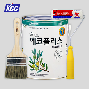 KCC페인트 숲으로 에코플러스 K 친환경 실내 인테리어 수성페인트, 3.화이트크림, 1개, 3.78L