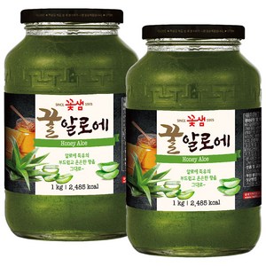 꽃샘 꿀알로에차 1kg 2개세트, 2개