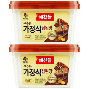 CJ제일제당 해찬들 구수한 가정식 집된장 3kg x2개, 2개