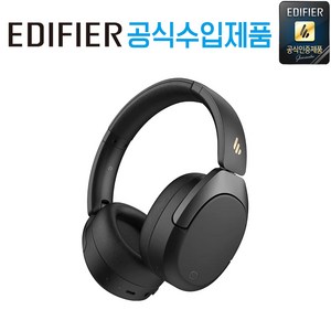 [공식 수입 제품 국내 AS 가능] 에디파이어 고해상도 무선 블루투스 헤드폰 이어폰, W830NB 블랙, 1개