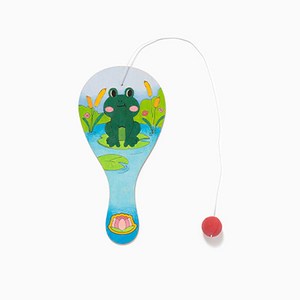 [ABC문구] 민화샵 라켓 공놀이 /실내놀이 체육활동, 1개, 개구리
