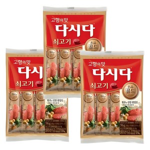 CJ제일제당 다시다 골드 쇠고기 스틱포장, 96g, 3개
