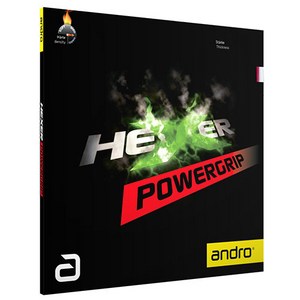 [ANDRO] [안드로] 헥서파워그립 (Hexe PoweGip) 탁구 러버, BLACK - 2.1mm, 1개