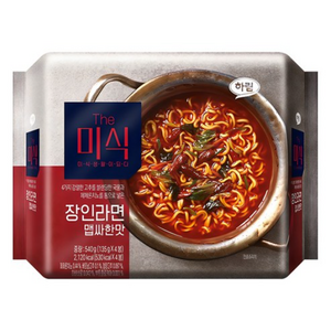 더미식 장인라면 맵싸한맛 135g, 16개