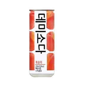 데미소다 피치 탄산음료, 250ml, 30개