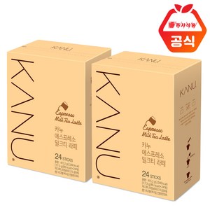 카누 에스프레소 밀크티라떼 24T+24T총48T, 17.3g, 24개입, 2개