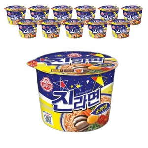 오뚜기 진라면 순한맛 큰컵 110g, 12개