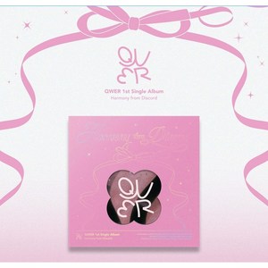 [QWER] 큐더블유이알 싱글1집 Hamony fom Discod / 아웃슬리브+포토북+콘텐츠박스+카툰포스터+포토카드1세트+엽서4종+접지포스터