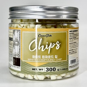 신광푸드 화이트 컴파운드 초콜릿 칩, 1개, 300g