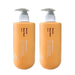 암웨이 g&h 너리쉬 바디워시 400ml X 2개 + KF94마스크 2매