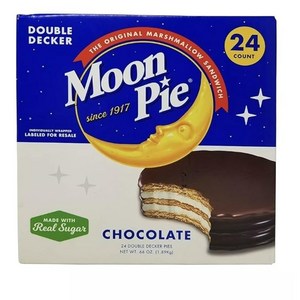 미국 과자 MoonPie 문파이 더블 데커 초콜릿 24봉 1.89kg, 1개