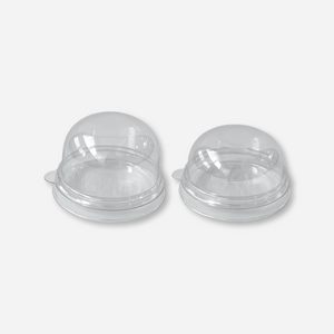새담 SH-180 원형 돔 케이스 투명 50개 / 개성주악 곶감단지 명절 답례품, 높은 뚜껑(5.5cm)