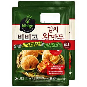 (냉동)비비고 김치왕만두420g, 420g, 2개