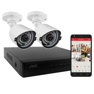 현우CCTV FULL HD 240만화소 CCTV 카메라 2대 녹화기 세트, JDO-4005B, 1개