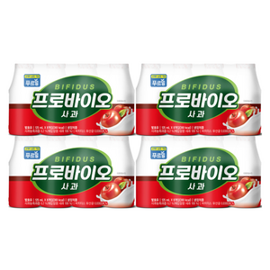 푸르밀 비피더스 사과 오리지널 125ml, 16개, 16개