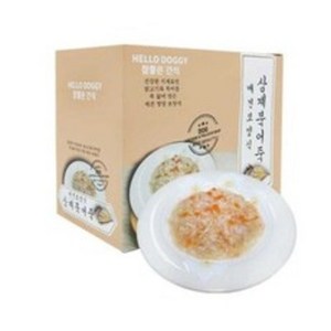 참좋은간식 애견보양식 삼계북어죽, 혼합맛(삼계/북어), 80g, 10개