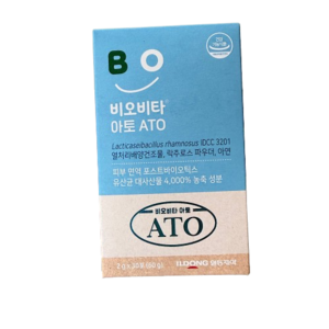 일동제약 비오비타 아토 ATO 30포 1박스 피부면역 피부 아연 장건강 쾌변 프리바이오틱스 식이섬유, 60g, 1개
