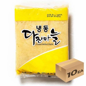 1박스) 냉동야채 다진마늘 1kg x 10개입, 10개