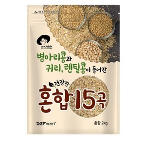 엉클탁 병아리콩과 귀리 렌틸이 들어간 혼합 15곡, 2kg, 1개