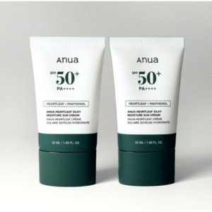 아누아 어성초 실키 모이스처 선크림 SPF 50+ PA++++ 50ml / 아누아선크림 선로션 아누아어성초선크림, 2개