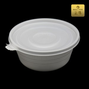 버디팩 200파이 PP 냉면/칼국수용기(대) M-200B 백색/민자뚜껑 300개 1400ml, 300세트