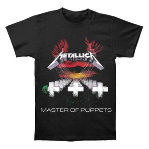 ROCKPANDA Metallica Maste Of Puppets Euopean Tou 86 반팔티